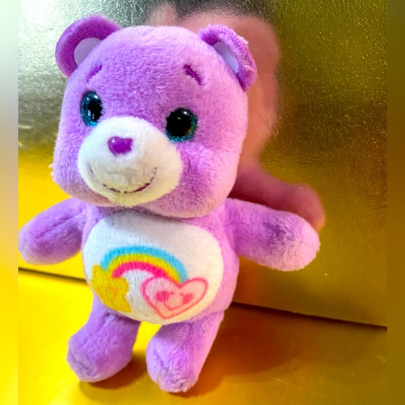 CARE BEARS SURPRIZAMALS 2019 SURPRISE BEAR WITH SPARKLY BLUE EYES MINI PLUSH - Picture 7 of 10